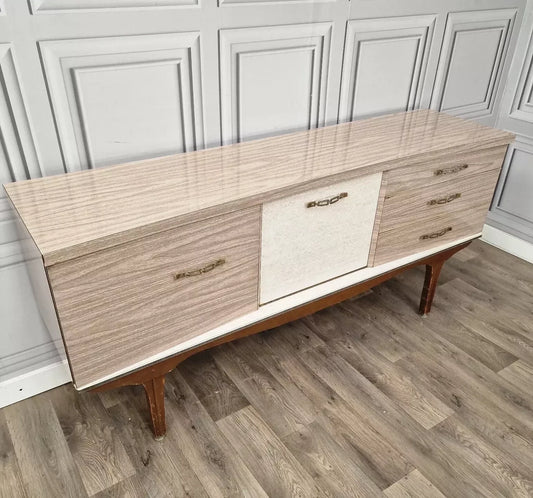 Retro Vintage Formica Sideboard Mid Century Modern - Drinks Cocktail Cabinet