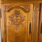 Cabinet Vintage French Louis XIV Style Carved Sideboard 2 Door Cupboard LOT 3552