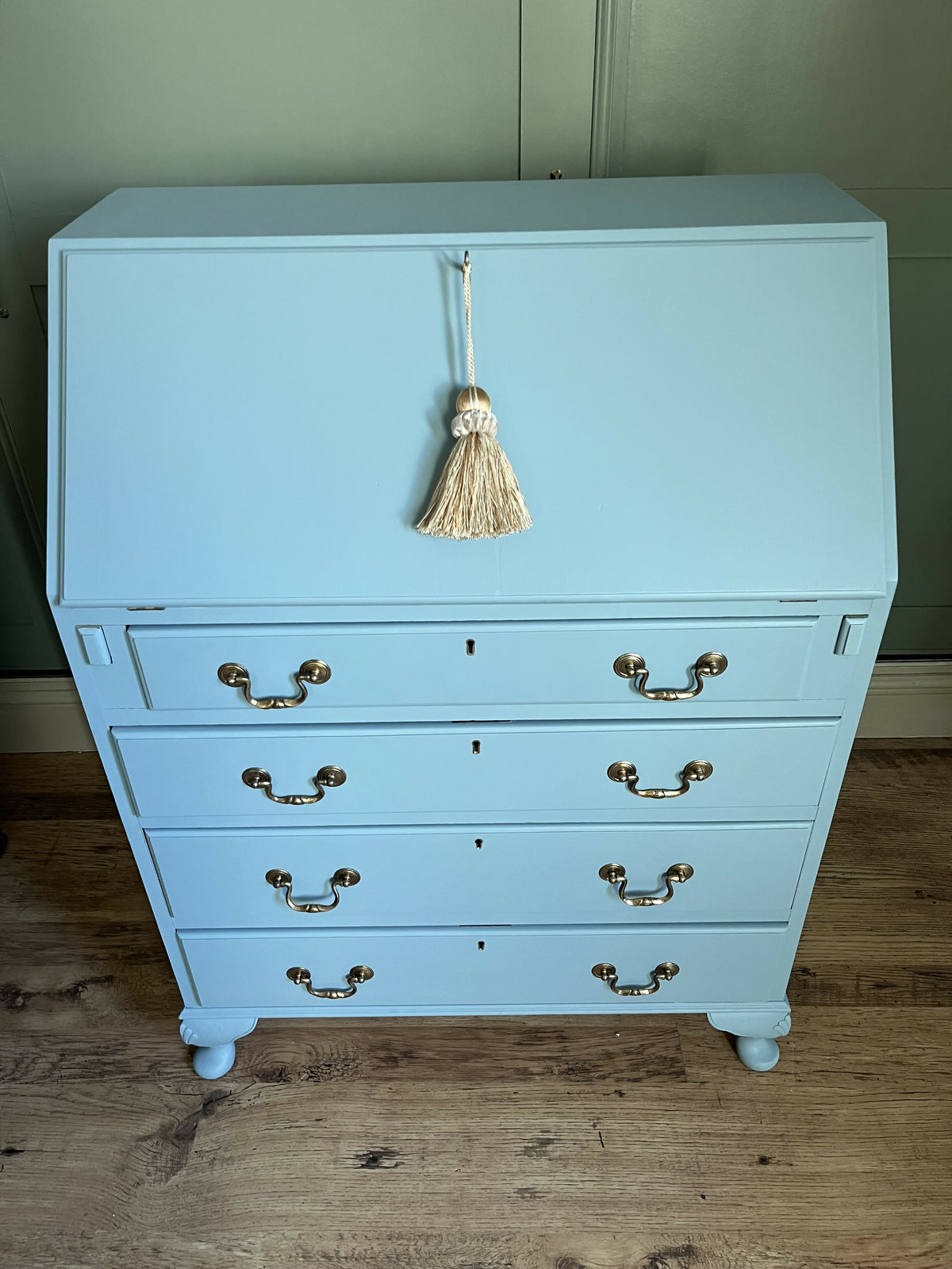 Blue Vintage Writing Bureau