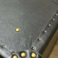 XL Black Leather 2 Drawer Coffee Table, End Table