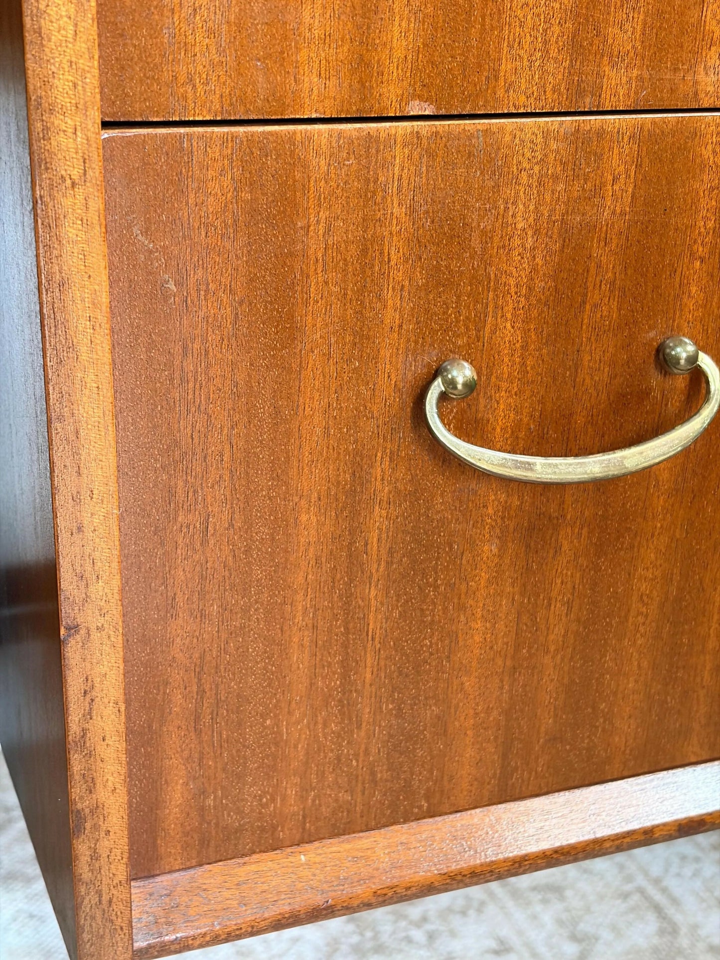Mid century retro vintage dressing table drawers mirror Nathan