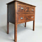 Vintage Oak Bedside Table Chest of Drawers Lowboy