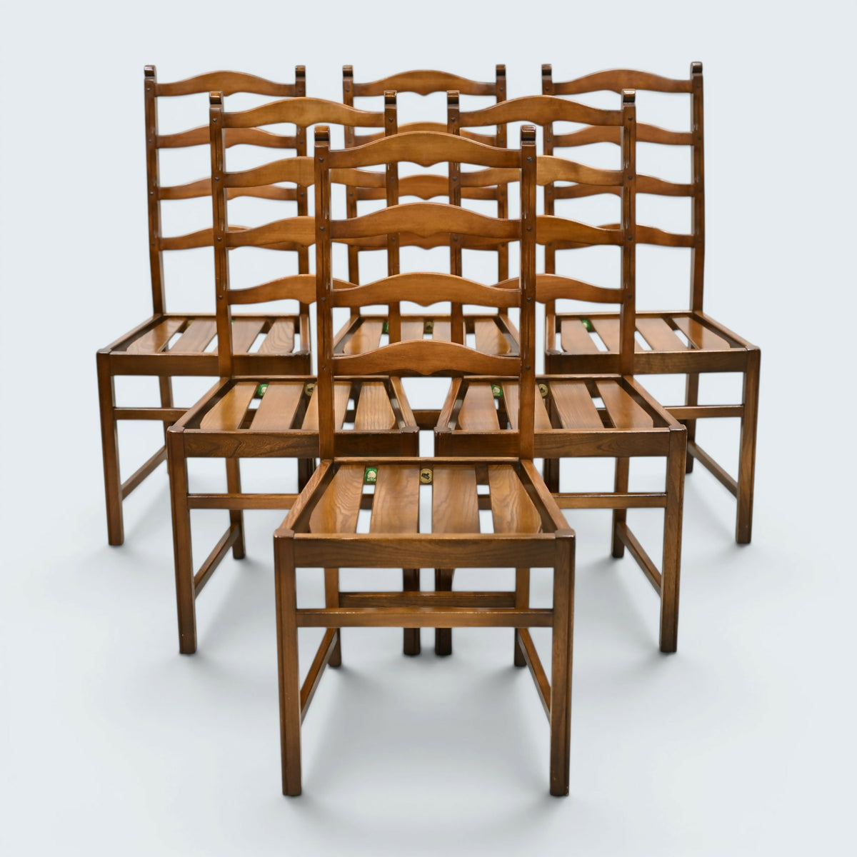 6 Ercol Ladderback Dining Chairs Old Colonial Golden Dawn FREE UK Delivery*