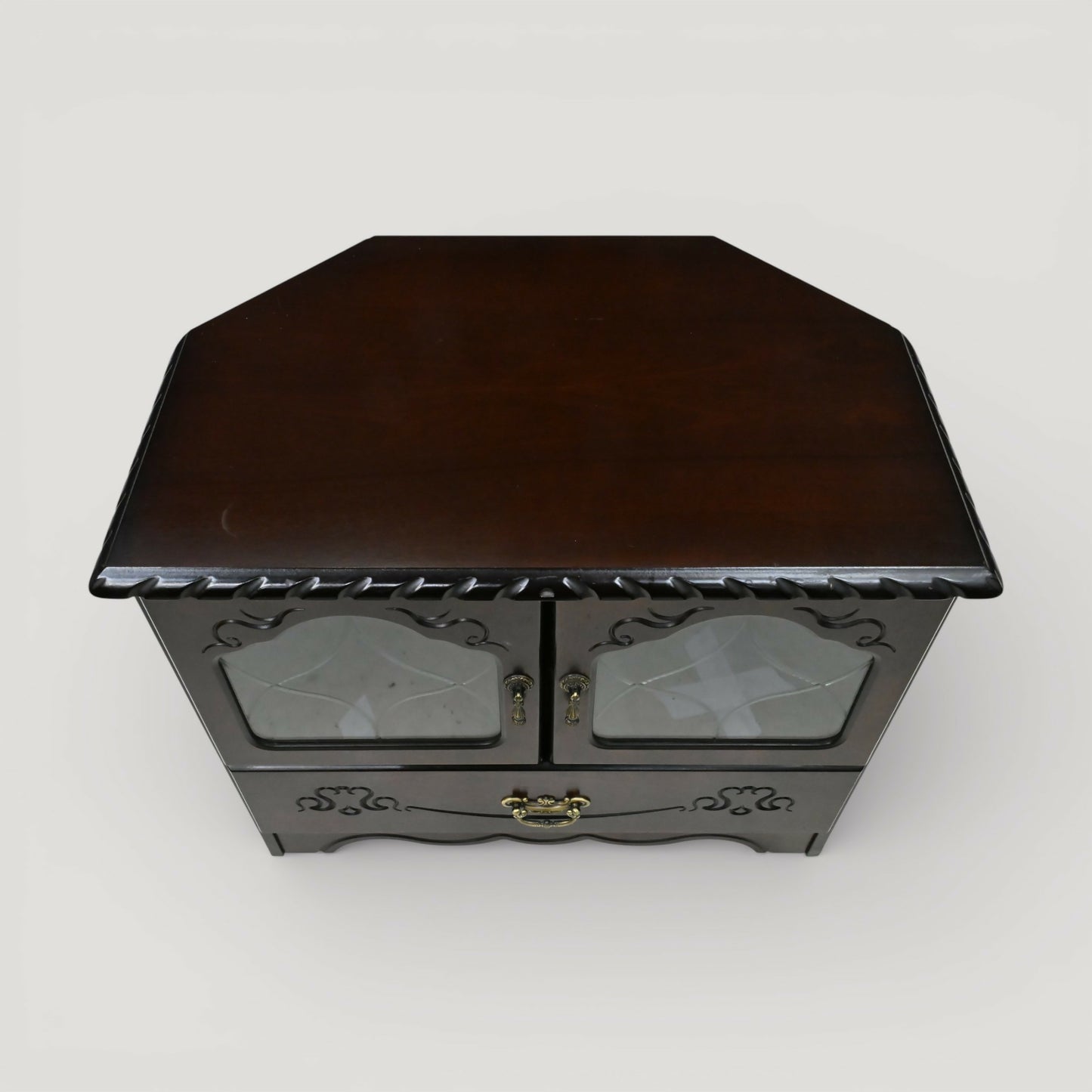 Corner TV Video Stand With Drawer Video Media Area Clean FREE UK Delivery*. SBR11117/2910E