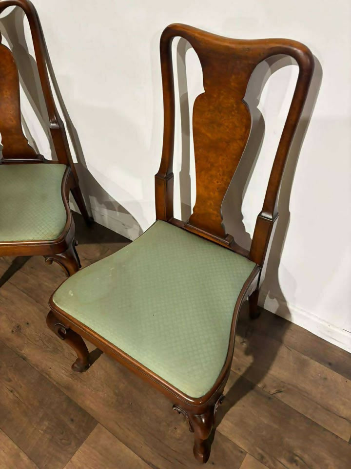 Early 20th 'Gostins' Set of Four Walnut Dining Chairsas