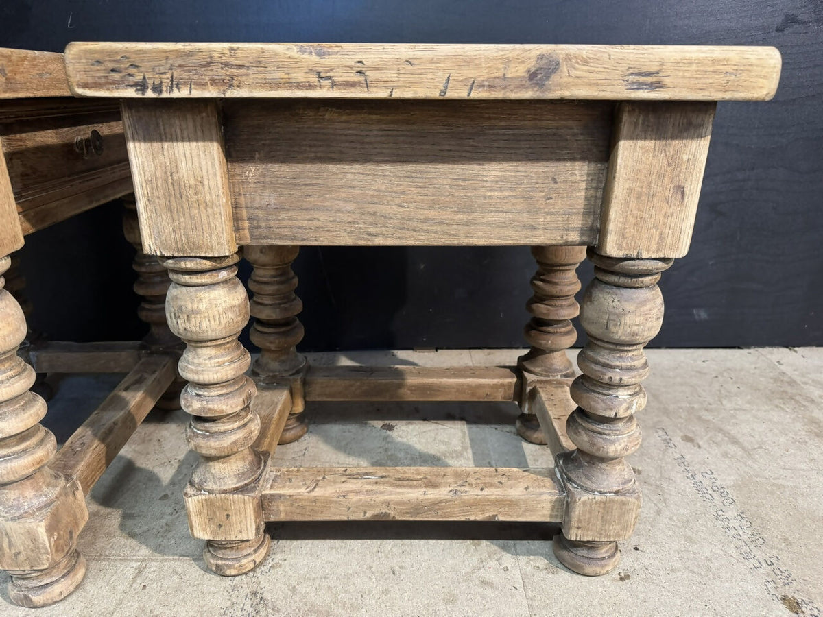 Quality Pair Oak Lamp Tables