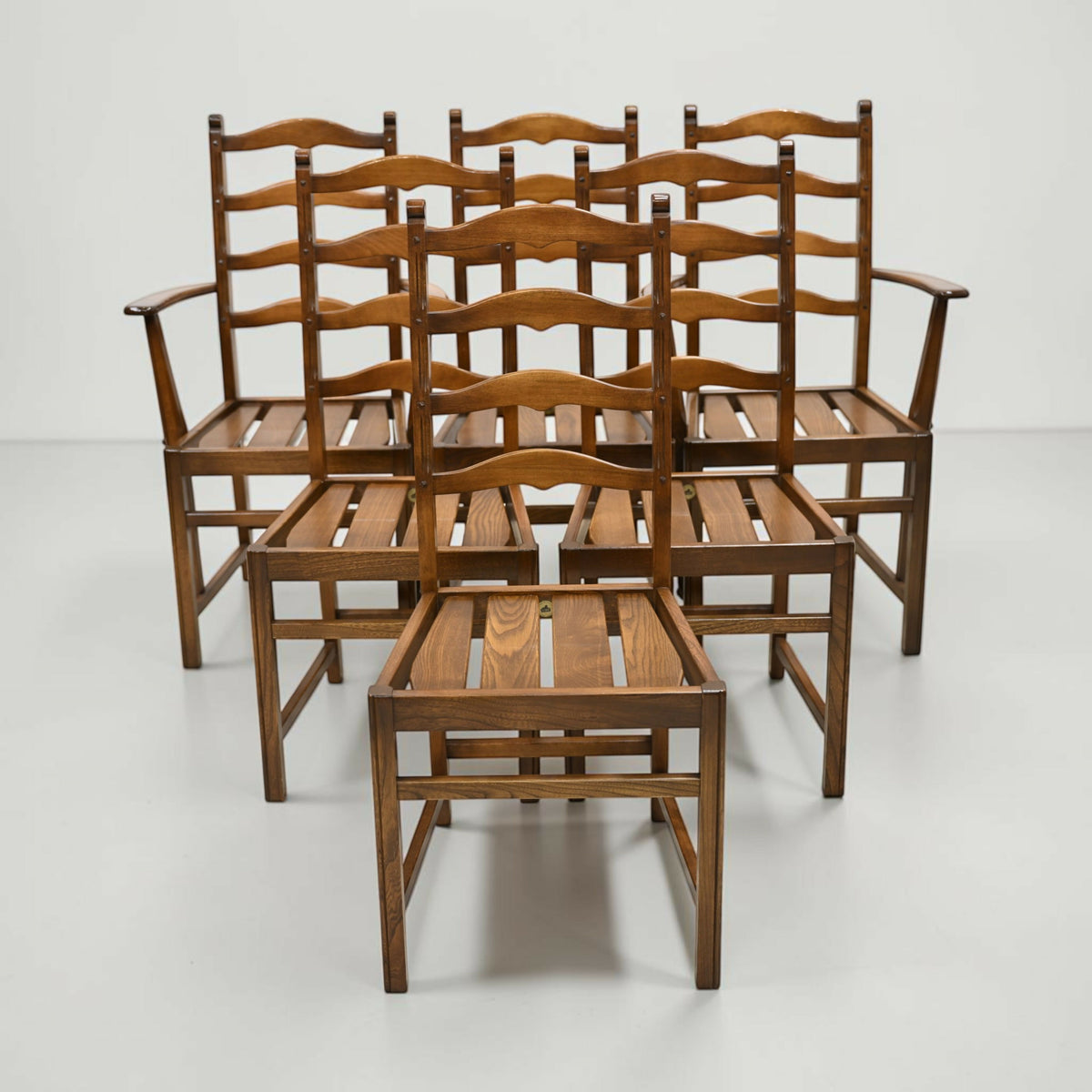 6 Ercol Ladder Back Dining Chairs Golden Dawn Model 715(A) FREE UK Delivery*