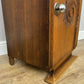Bedside Table Antique French Art Deco Marble Top Oak Cabinet Nightstand LOT 6238
