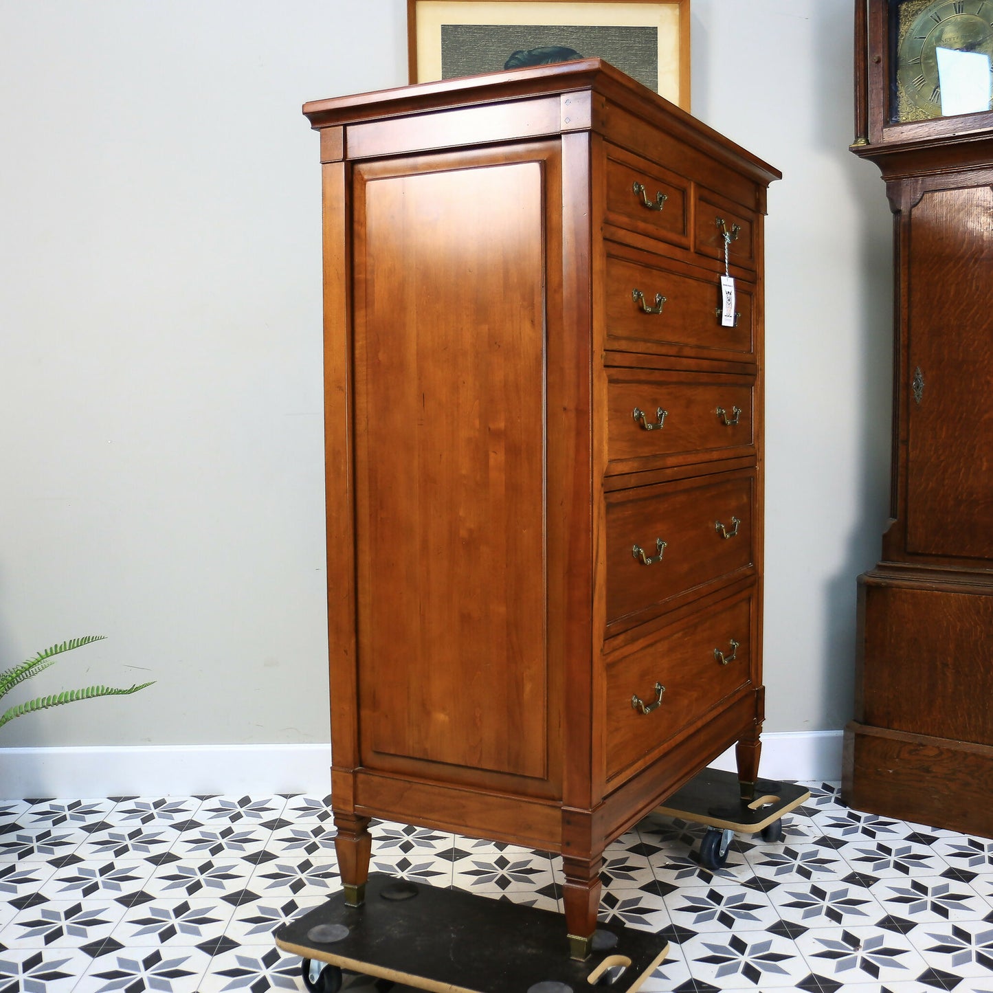 Willis and Gambier Cherrywood Chest of Drawers Tallboy 6 Drawers