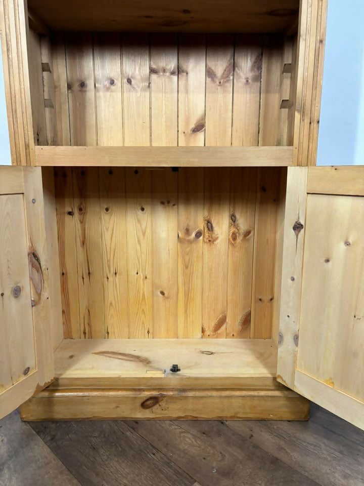 Modern Solid Pine Waxed Bookcase