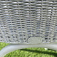 Lloyd loom early 21st century dining or accent chair. Off white with choice of fabric