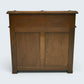 Old Charm Davenport Desk Red Hide Writing Slope Light Oak FREE UK Delivery*