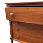 Antique Cherry wood Sheraton Empire large chest of drawers.