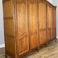 Wardrobe Vintage French Louis XVI Style Oak Five Door Carved Armoire LOT 6397