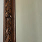 Antique French Oak Wall Mirror with Carved Frame Wall Decor 197cm LOT 4352