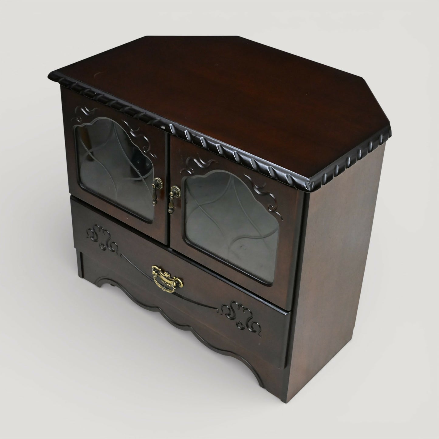 Corner TV Video Stand With Drawer Video Media Area Clean FREE UK Delivery*. SBR11117/2910E