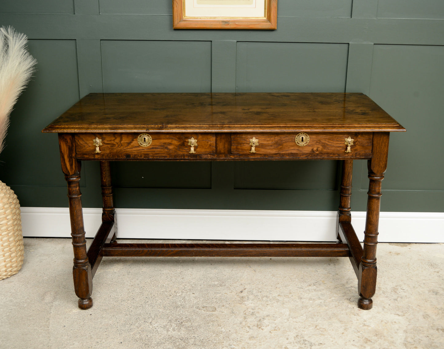 Solid Oak Console Table with Drawers - Bylaw Furniture