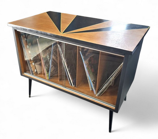 Mid Century Record Storage Cabinet