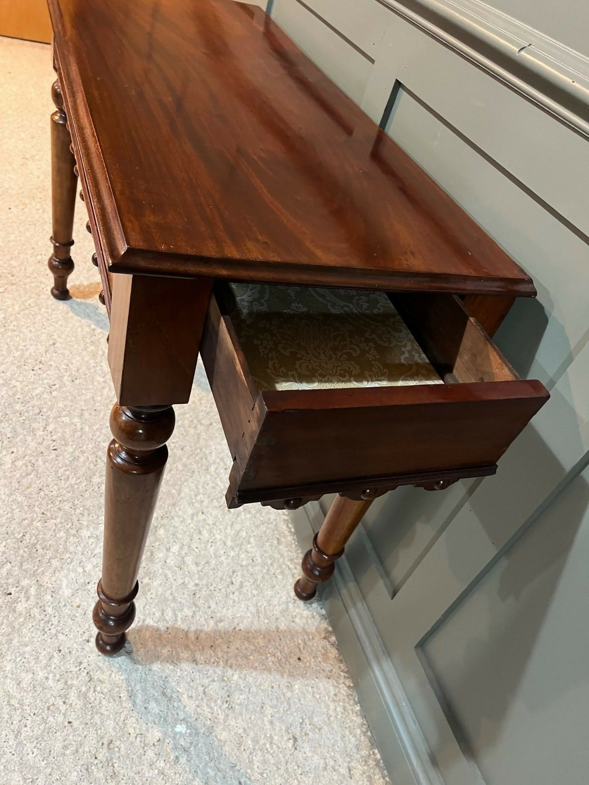 Vintage Side Table Mid 1800’s Mahogany Antique Hall Table