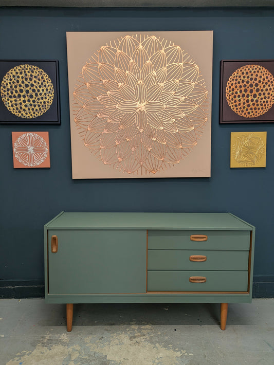 Made to Order Schreiber Sideboard Upcycled Painted Midcentury Furniture Vintage