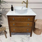 Traditional Bathroom Wooden Vintage Vanity Unit - Alfred The Great