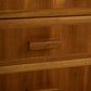 Large Mid Century Tallboy Linen Cabinet with Drawers