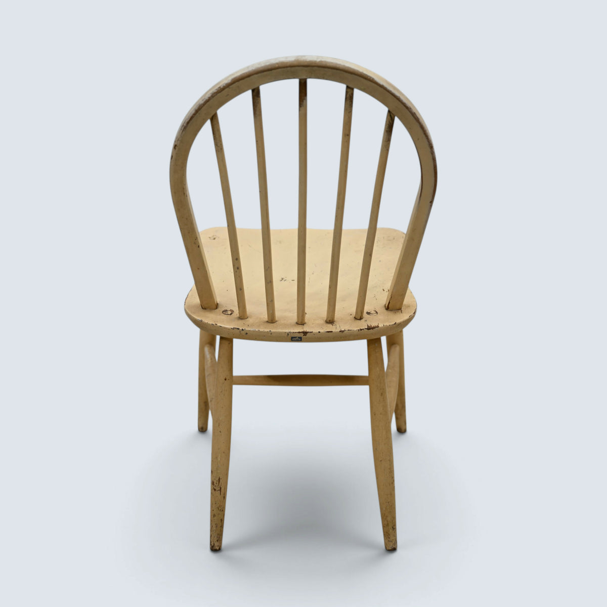 3 Painted Ercol Kitchen Chairs Cream Coloured Rustic Looking FREE UK Delivery*