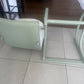 Mid century chair. Comes in two pieces. Very cool. Sage green - you choose your fabric.