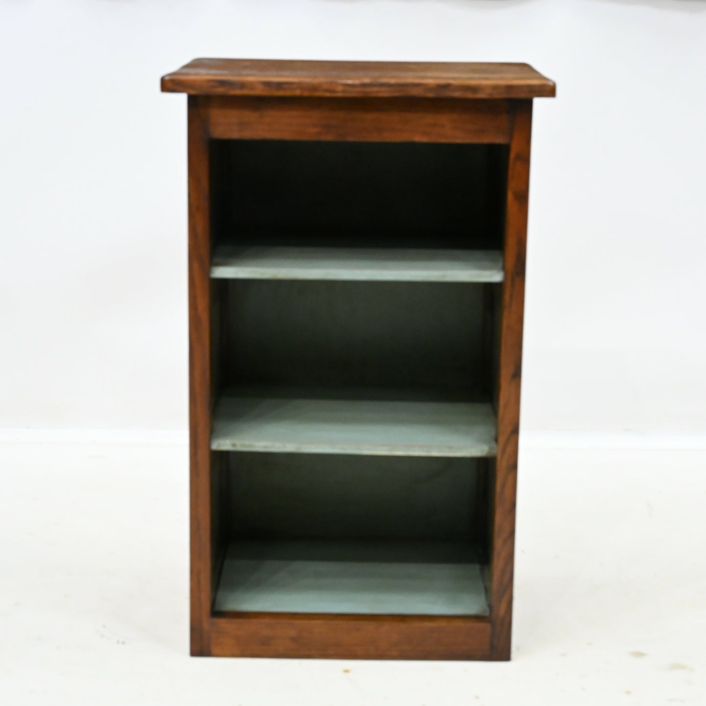 Vintage Oak bedside Cabinet 2 Shelves 62cm Tall Painted Inside FREE UK Delivery. SBR11096/2710E