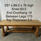 Characterful Larger Bleached Oak Farmhouse Dining Table