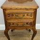 Pair of Bedside Tables Vintage French Louis Nightstands Oak Cabinets LOT 6575