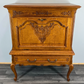 Cabinet Vintage French Style Oak Carved Sideboard with Drawer LOT 3757
