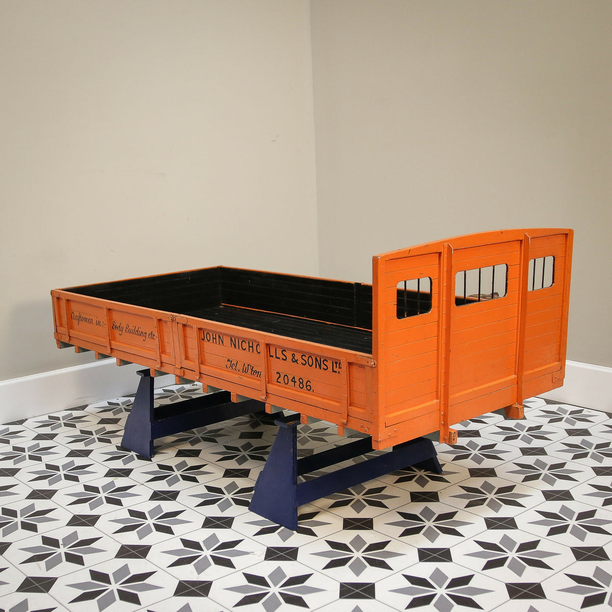 Scratch built lorry bodies in wood, Drop side, Luton and Flatbed Haulage Removals
