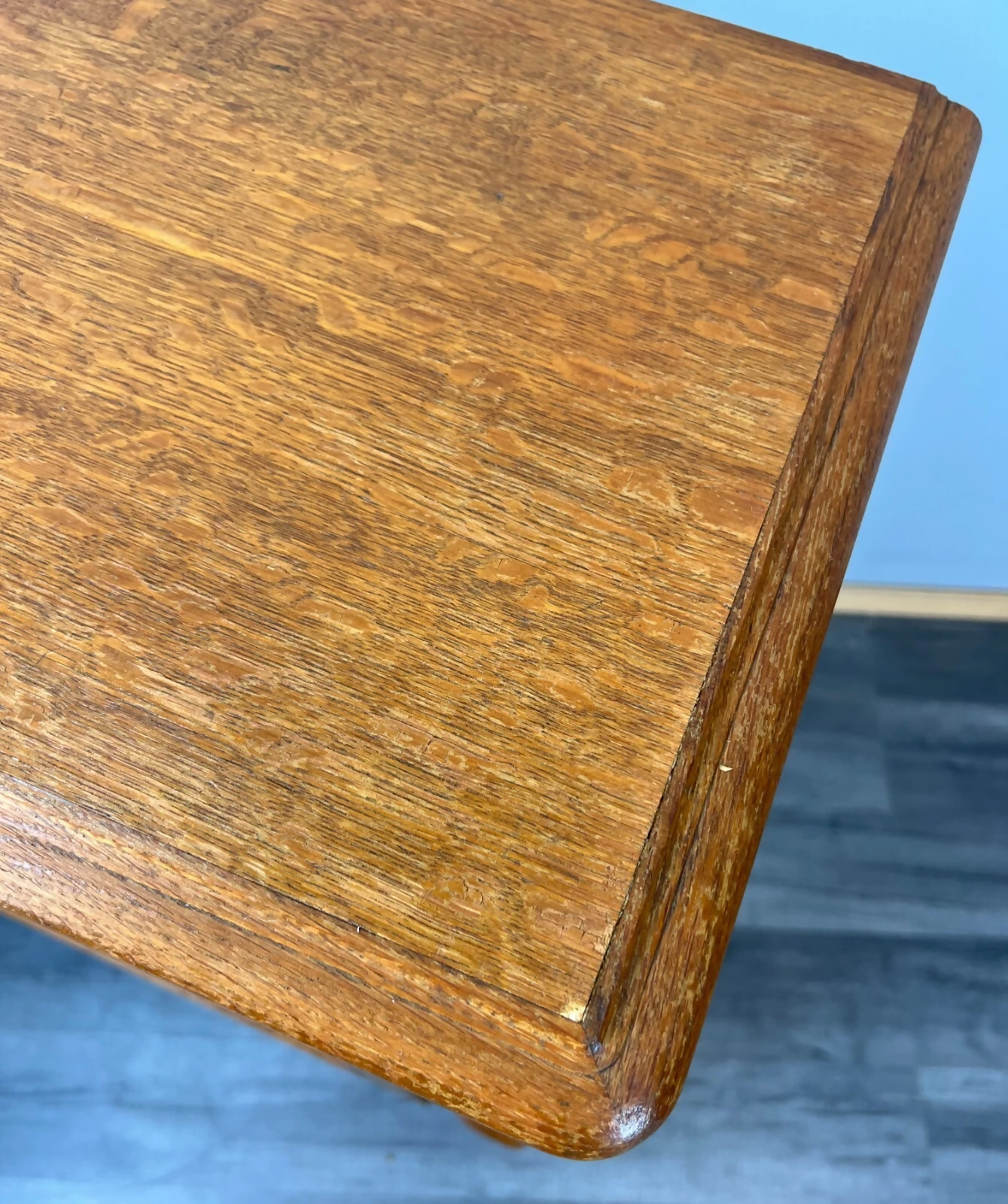 Pair of Bedside Tables Vintage French Oak Cabinets Carved Nightstands LOT 3726