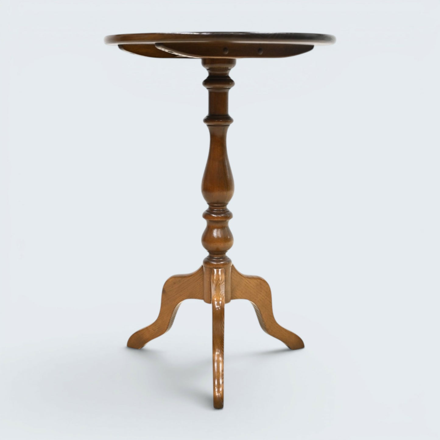 Ercol Pedestal Wine Table/Plant Stand Model 1106 Golden Dawn Round FREE Delivery