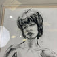 Charcoal Drawing - Young Mick Jagger by Geoffrey Bernard
