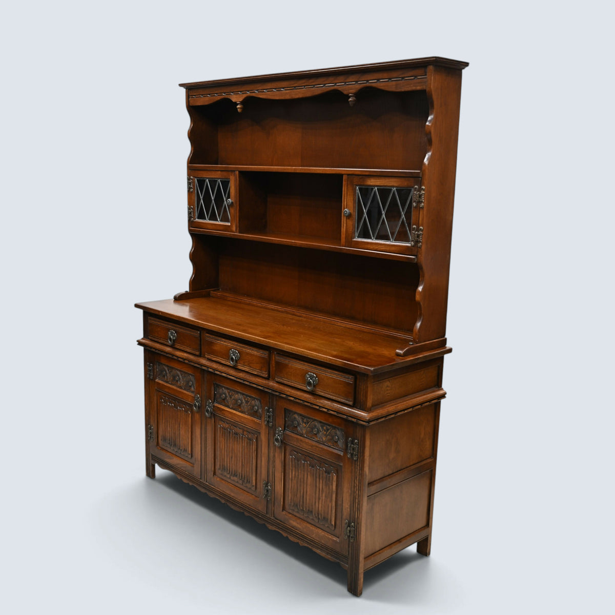 Old Charm Welsh Dresser Sideboard Dresser Top Light Oak Finish FREE UK Delivery*
