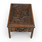 Small Chinese Coffee Table Carvings Inset Glass Top Carvings Opium Table. SBR11116/2910E
