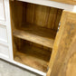 CARVED INDIAN SIDEBOARD. WHITE SIDEBOARD