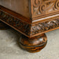 Antique French Walnut Linen Press Housekeepers Cupboard - Ornately Carved