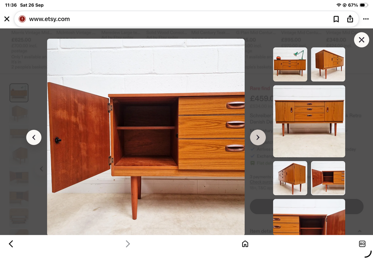 Schreiber mid century retro sideboard
