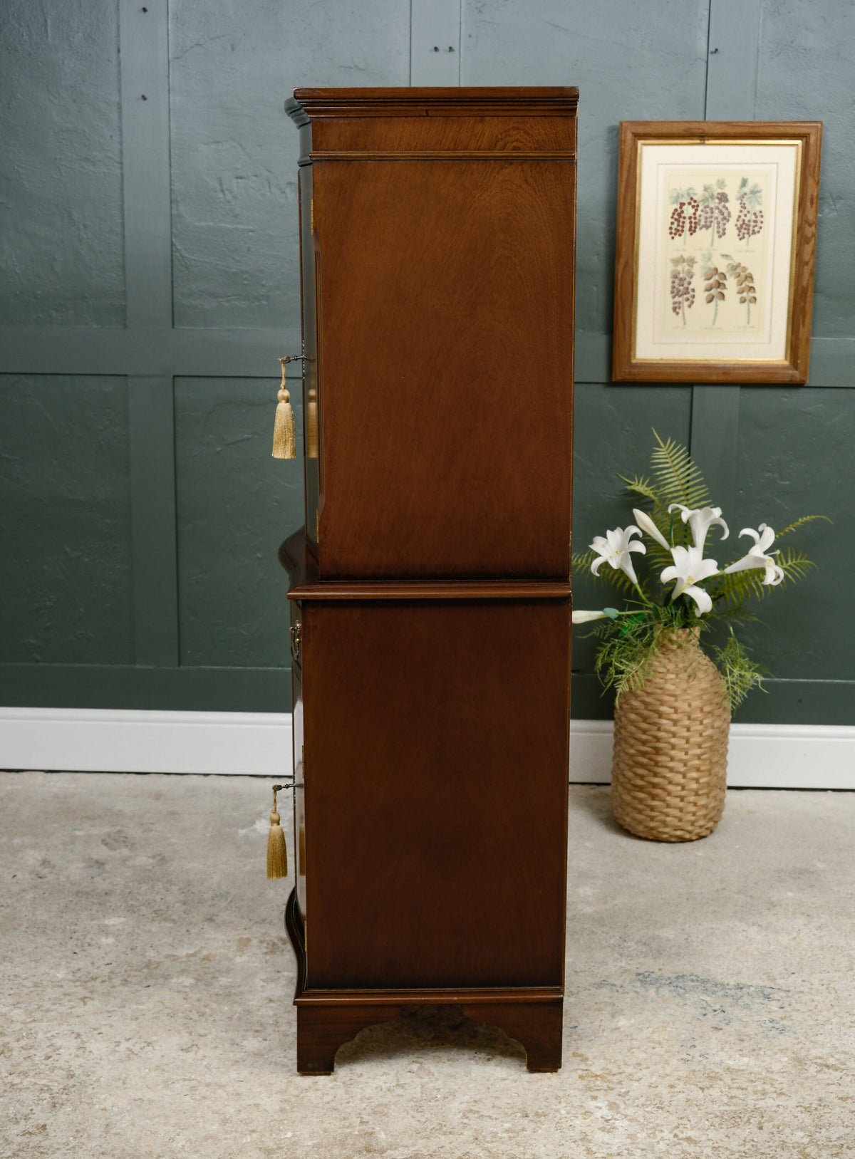Regency Georgian Style Drinks Cocktail Cabinet - Chest on Chest - Mahogany