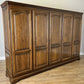 Wardrobe Vintage French Style Five Door Carved Armoire Cabinet LOT 6130