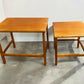 Mid Century Mcintosh Triform Nest Of Tables Teak Vintage Danish Style