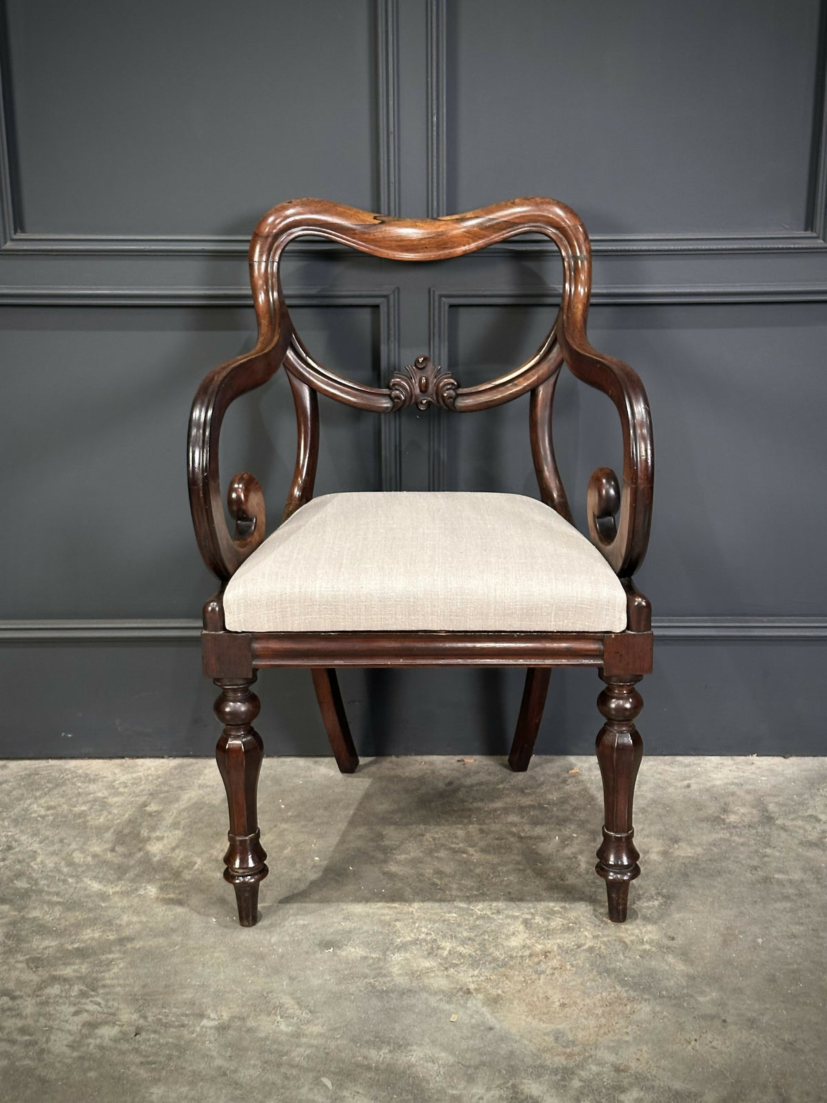 Set of Eight Rosewood Dining Chairs