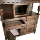 Ornately Carved, Vintage Old Charm Style Oak Court Cupboard/Buffet