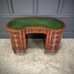 Edwardian Mahogany Vintage Kidney Shaped Desk