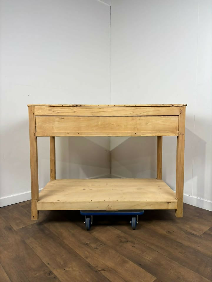 Large Vintage Indian Reclaimed Wood Kitchen Island