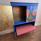 Unique Hand Painted/Upcycled Cocktail Cabinet | Retro Drinks Cabinet