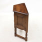 Old Charm Canted Table With Cupboard Finished In Tudor Brown FREE UK Delivery*. SBR9211/0506D